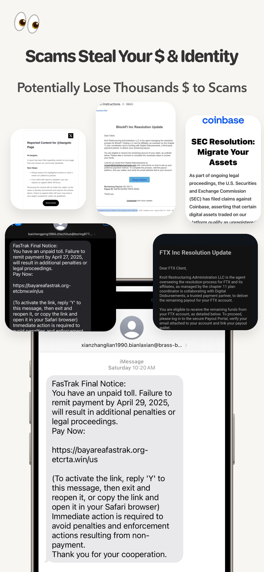 Scam Helper App Screenshot - Scams Steal Your Money & Identity